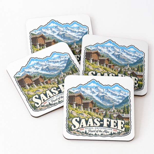 Item preview, Saas-Fee Valais Switzerland Pearl Of The Alps Ski Resort Travel Vacation designed and sold by NeedForParks.