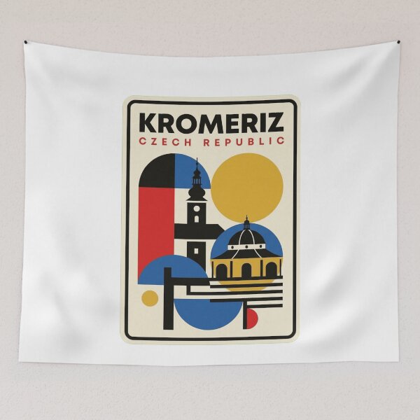 Item preview, Retro Kromeriz Bauhaus Geometric Skyline designed and sold by k3rstman1.