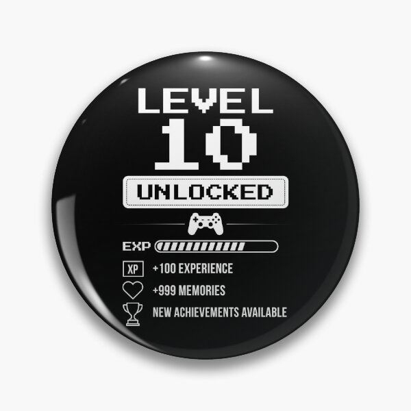 Artikelvorschau, Level 10 freigeschaltetes Geburtstagsgeschenk entworfen und verkauft von NumbersFort.
