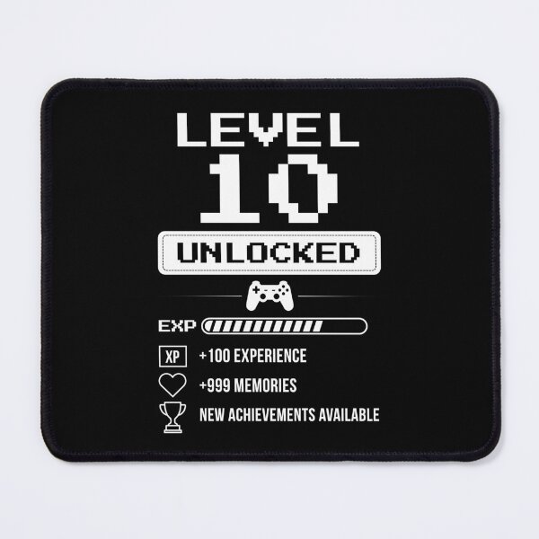 Item preview, Level 10 Unlocked birthday gift designed and sold by NumbersFort.