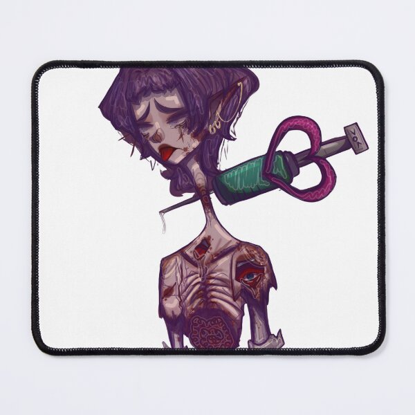 Item preview, Moody Zombie Girl Medical Syringe Dark Surrealism Art designed and sold by Jojderyalees.