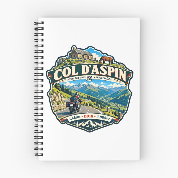 Item preview, Col D'Aspin Pyrenees Mountain Pass Cycling Motorcycling Route Des Cols designed and sold by NeedForParks.