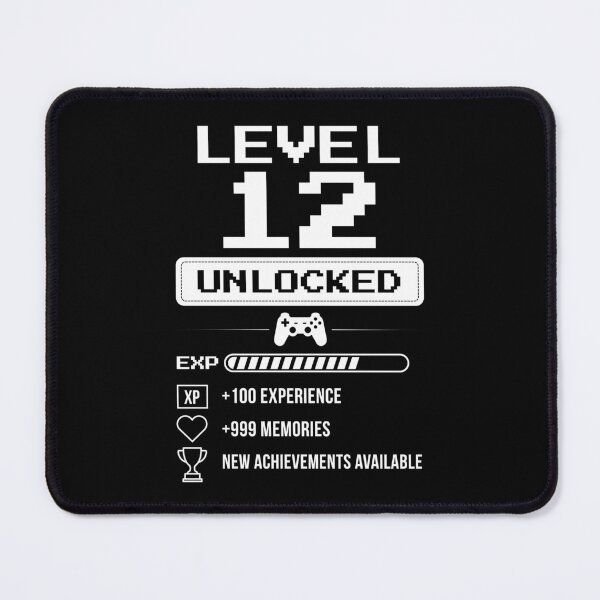 Item preview, Level 12 Unlocked birthday gift designed and sold by NumbersFort.