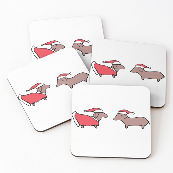 Item preview, Dachshund Santa in red designed and sold by Quiet Waters Design.