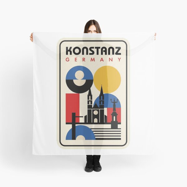 Item preview, Retro Konstanz Bauhaus Geometric Skyline designed and sold by k3rstman1.