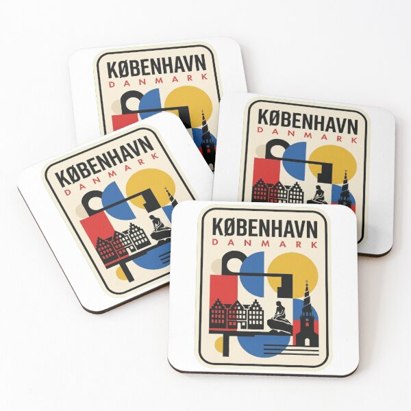 Item preview, Retro København Bauhaus Geometric Skyline designed and sold by k3rstman1.