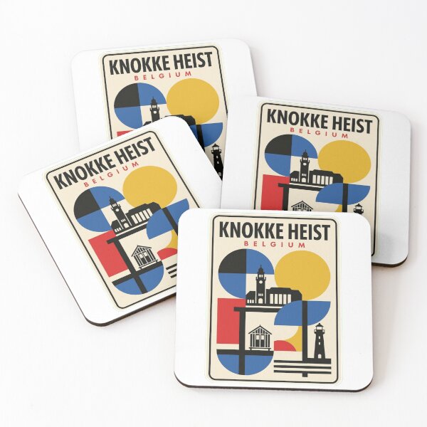 Aperçu de l'œuvre Rétro Knokke Heist Bauhaus Géométrique Skyline créée et vendue par k3rstman1.