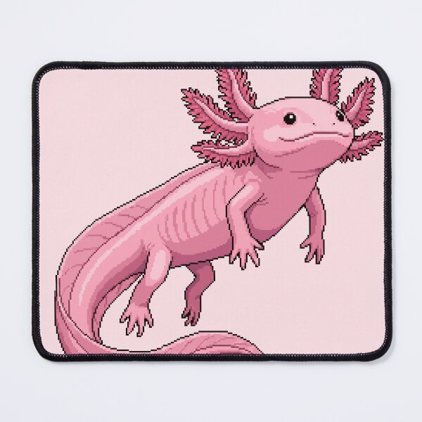 Item preview, Pink Axolotl — Cute Pixel Art Salamander Sticker designed and sold by PixelBrujeria.
