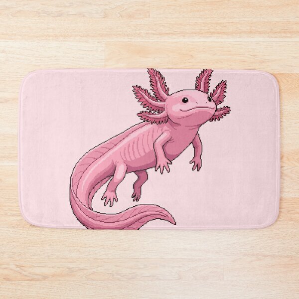 Item preview, Pink Axolotl — Cute Pixel Art Salamander Sticker designed and sold by PixelBrujeria.