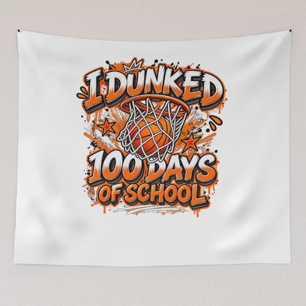 Item preview, I Dunked 100 Days Of School Basketball Student Teacher Celebration designed and sold by drawwiika+44.