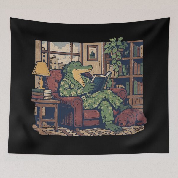 Item preview, Reading Alligator designed and sold by Jennie046Shelle.