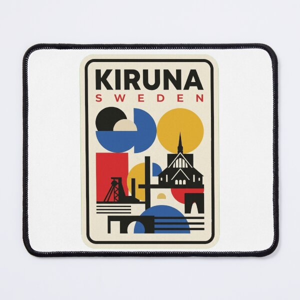 Item preview, Retro Kiruna Bauhaus Geometric Skyline designed and sold by k3rstman1.