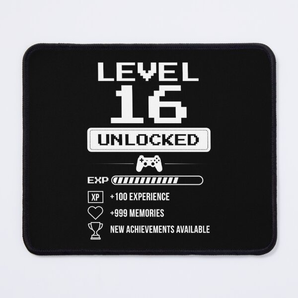 Item preview, Level 16 Unlocked birthday gift designed and sold by NumbersFort.