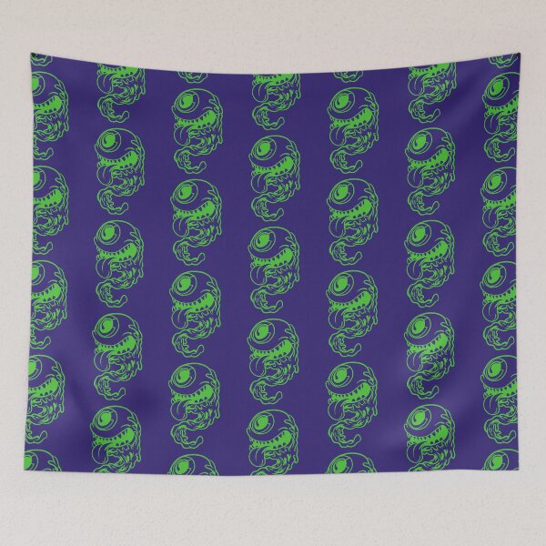 Item preview, Green Slime Eyeball Monster — Creepy Halloween Line Art designed and sold by LYAN-STORE.