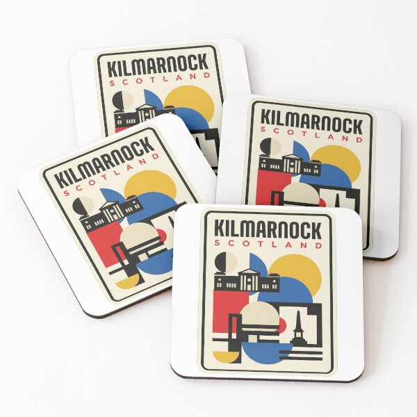 Item preview, Retro Kilmarnock Bauhaus Geometric Skyline designed and sold by k3rstman1.