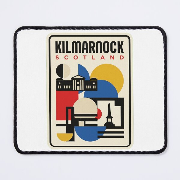 Item preview, Retro Kilmarnock Bauhaus Geometric Skyline designed and sold by k3rstman1.