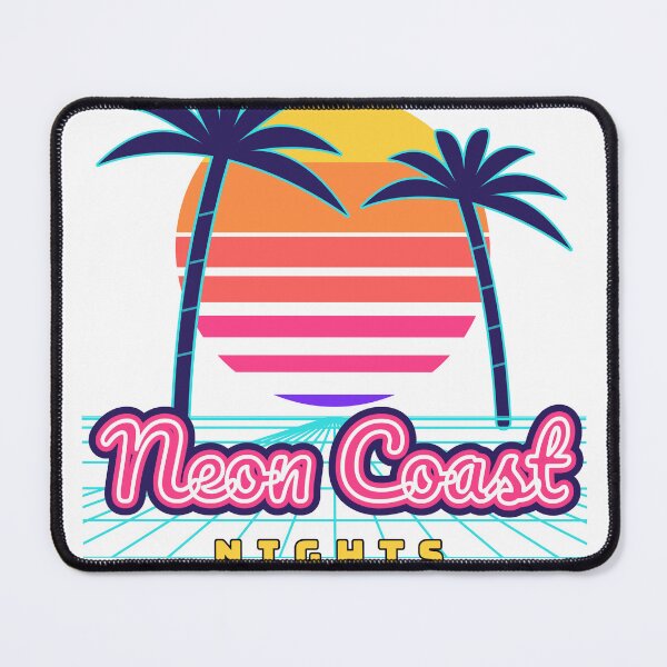 Item preview, Neon Coast Nights - 80s Synthwave Palm Sunset designed and sold by Playful Paper Club.