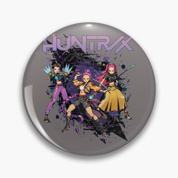 Item preview, HUNTRIX Cyberpunk Action Girls Tri Force T-Shirt-19 designed and sold by PatrickSiebenli.