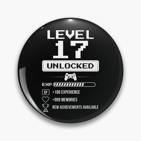 Item preview, Level 17 Unlocked birthday gift designed and sold by NumbersFort.