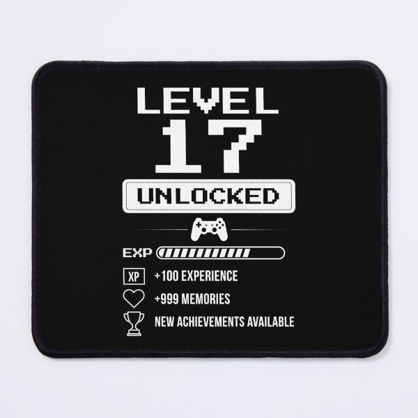 Item preview, Level 17 Unlocked birthday gift designed and sold by NumbersFort.