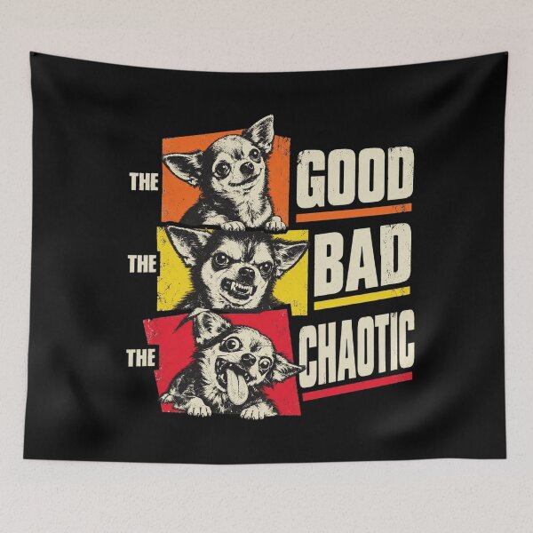Item preview, Good Bad Chaotic Chihuahua designed and sold by GrossrobertArts.