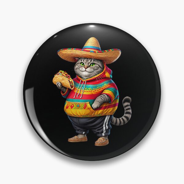 Item preview, Cat Eating Taco Funny Fat Cat Tacos designed and sold by charoen-design.