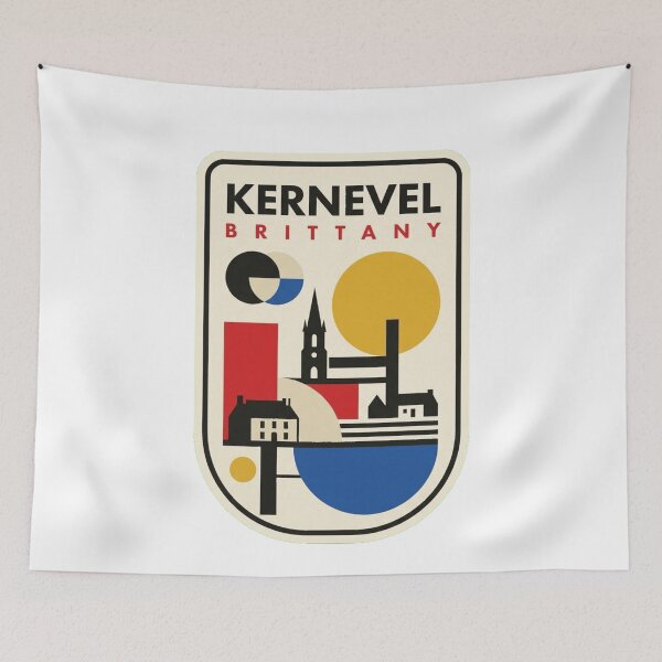 Item preview, Retro Kernevel Bauhaus Geometric Skyline designed and sold by k3rstman1.