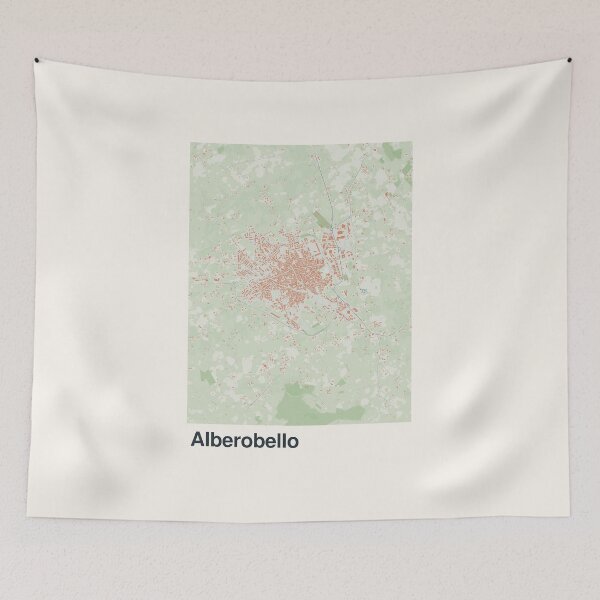 Item preview, Alberobello Minimalistic Map Art designed and sold by MapsNerd.
