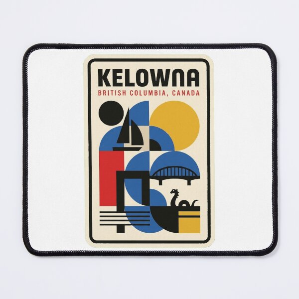 Item preview, Retro Kelowna Bauhaus Geometric Skyline designed and sold by k3rstman1.