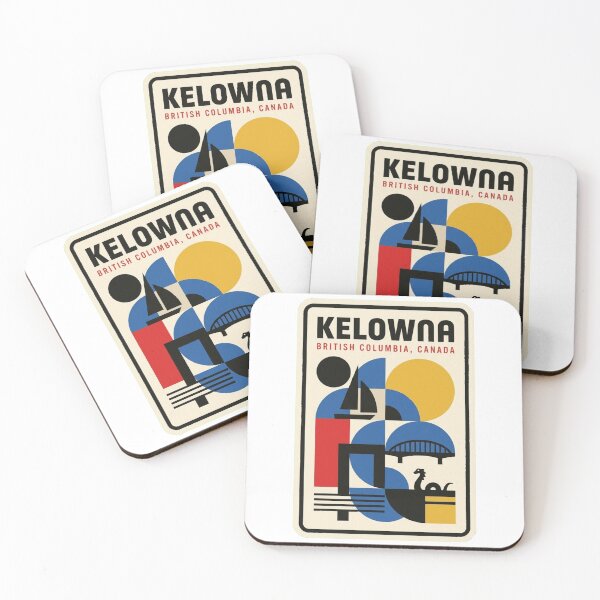 Item preview, Retro Kelowna Bauhaus Geometric Skyline designed and sold by k3rstman1.