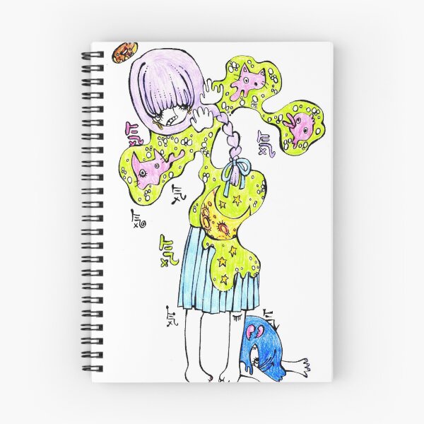 Item preview, Surreal Anime Girl Melting Slime Weirdcore Pop Art designed and sold by Hawel-3lih.