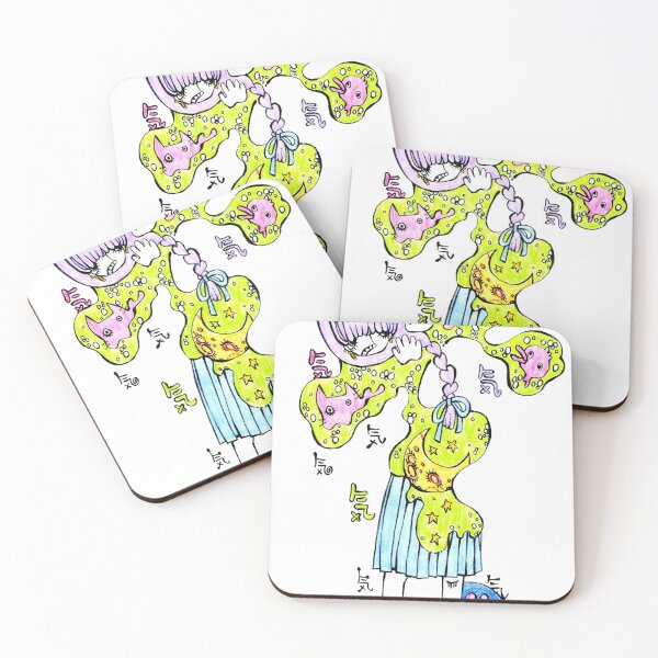 Item preview, Surreal Anime Girl Melting Slime Weirdcore Pop Art designed and sold by Hawel-3lih.