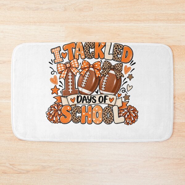 Item preview, I Tackled 100 Days Of School Football  Student Teacher  designed and sold by drawwiika+44.