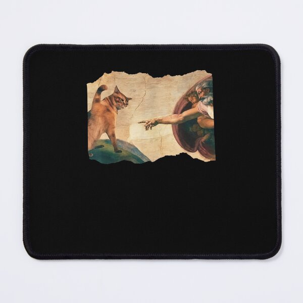 Item preview, Cat God Creation of Adam Meme - The Creation of Cat designed and sold by charoen-design.