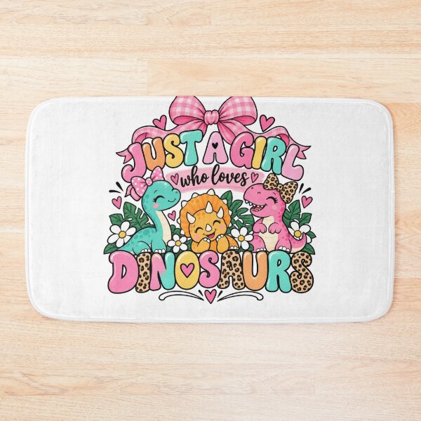 Item preview, Just A Girl Who Loves Dinosaurs | Girls Dinosaur Lover Kids Daughter Gift designed and sold by drawwiika+44.