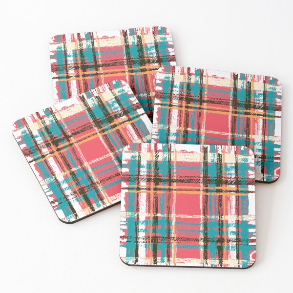 Aperçu de l'œuvre Motif Madras rose turquoise créée et vendue par RichardRags.