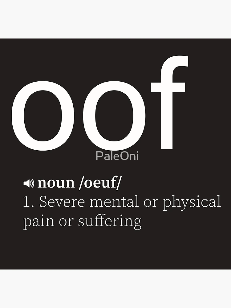 Meaning of Oof by ROBLOX (Game)