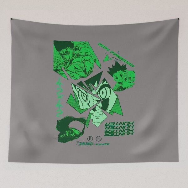 Item preview, HxH Gon Freecss Panel Collage Green-56 designed and sold by FelixBecke.
