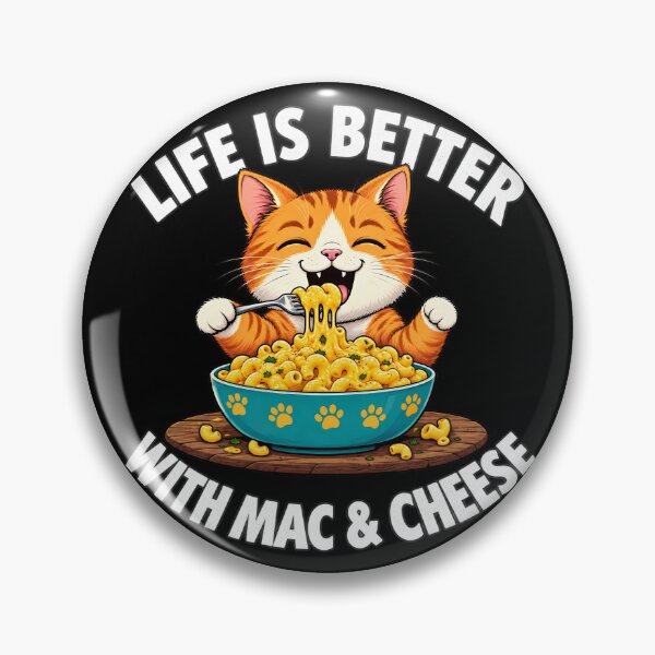 Item preview, Macarrones con queso y gato divertido designed and sold by lockyrollflu.