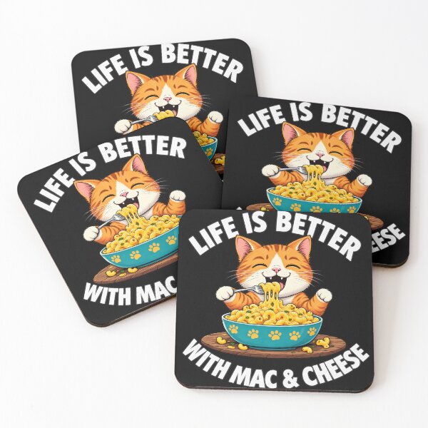 Item preview, Macarrones con queso y gato divertido designed and sold by lockyrollflu.