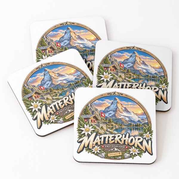 Artikelvorschau, Matterhorn Schweiz – Schweizer Alpen Sonnenuntergang & Bergwelt entworfen und verkauft von Wandervogel123.