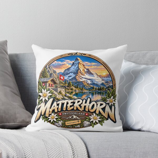 Item preview, Matterhorn Switzerland – Swiss Alps Sunset & Mountain World designed and sold by Wandervogel123.