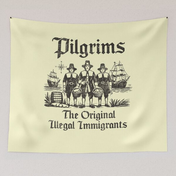 Item preview, Pilgrims, The Original Illegal Immigrants designed and sold by salsamirellae.