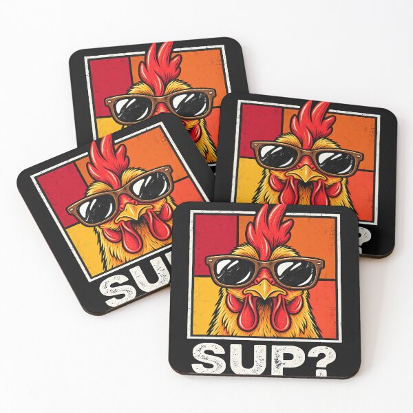 Item preview, Funny Chicken Sup Rooster designed and sold by lockyrollflu.