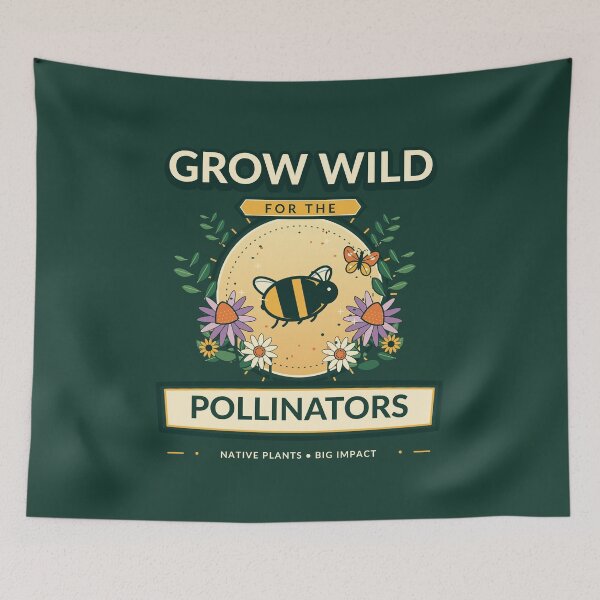 Item preview, Grow Wild for the Pollinators Garden designed and sold by Wear Your Thing.