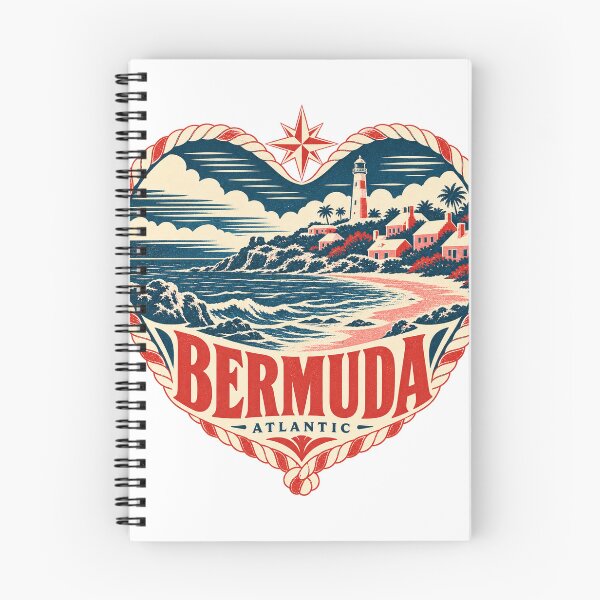 Item preview, Bermuda Travel Souvenir Nautical Woodcut Heart designed and sold by VisualArtsOasis.