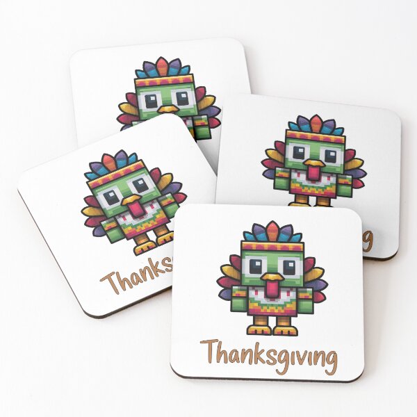 Item preview, Thanksgiving Pixel Art Turkey designed and sold by PlumArtDesign.