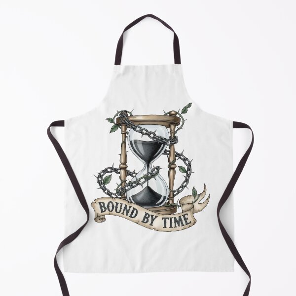 Item preview, Chained Hourglass Art – Bound by Time, Gothic Tattoo Flash Memento Mori designed and sold by Luminari Creations.