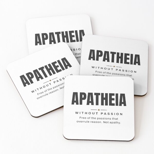 Item preview, Apatheia — Without Passion | Stoic Philosophy designed and sold by VestraDesign.