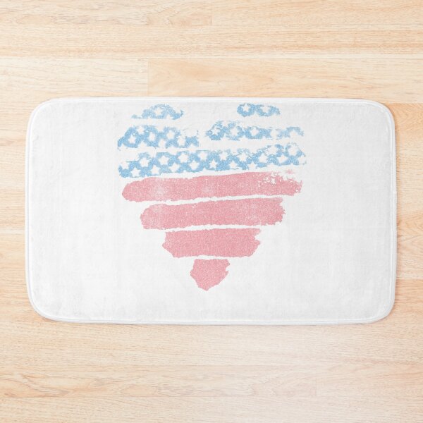 Item preview, American Flag Heart Patriotic USA Watercolor Graphic Art designed and sold by The secret storage room.